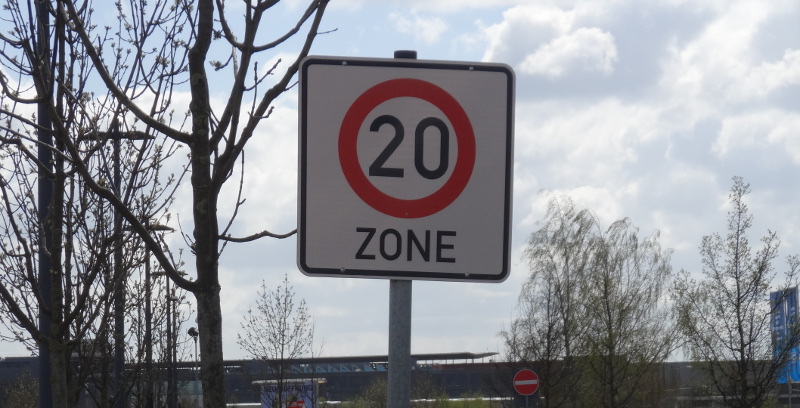 Elbepark verkehrsrechtliche anordnung 0604 20 Schild