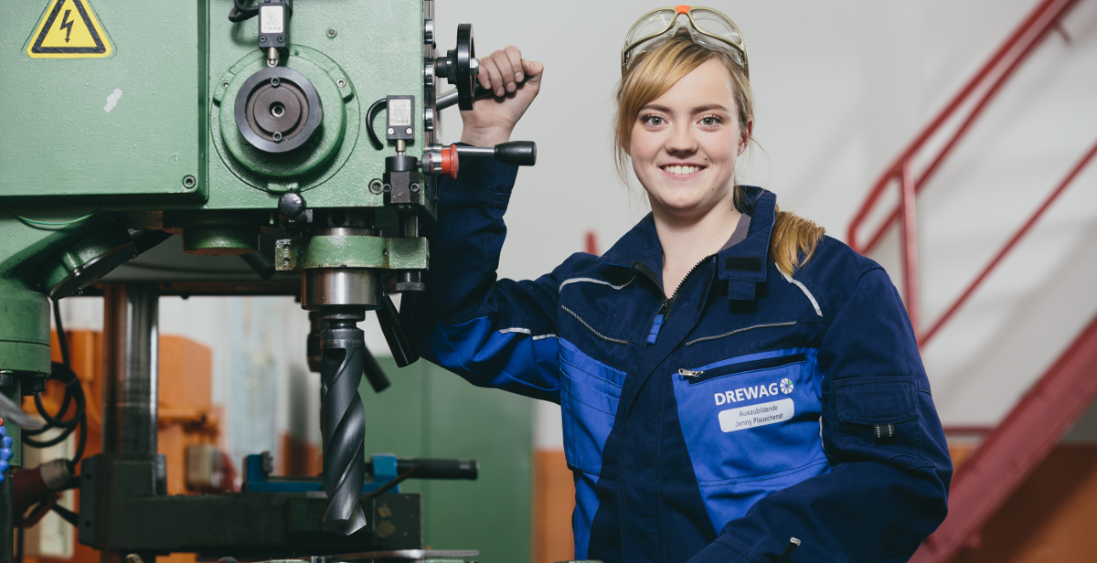 drewag azubi Jenny Plauschenat