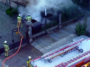 Mülltonnenbrand Gemeinschaftsschule