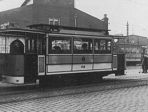 Mickten Beiwagen der Lößnitzbahn um 1910