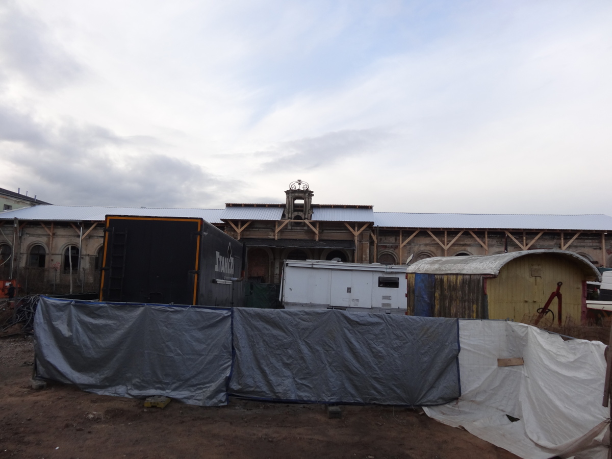 Leipziger Bahnhof Rundgang wagenburg