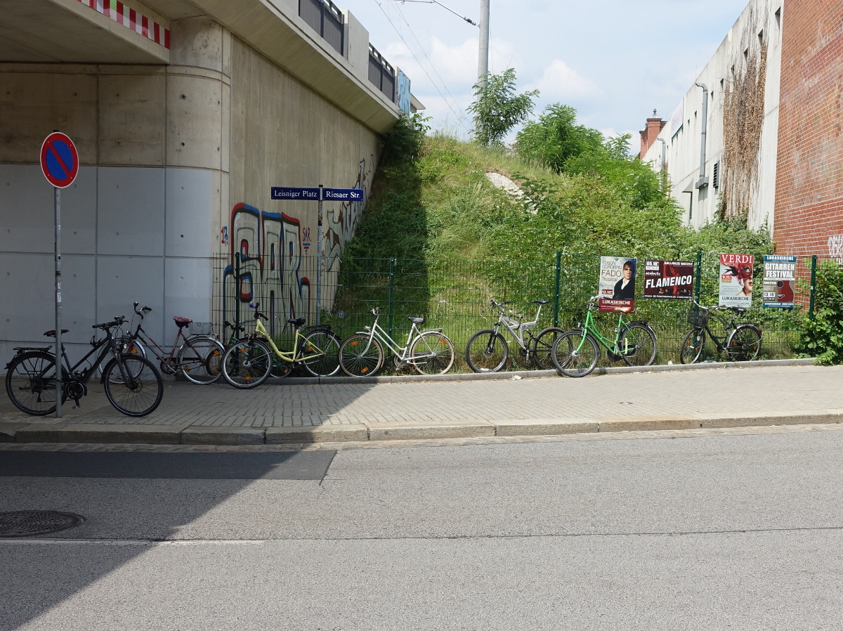 Haltepunkt Pieschen Fahrraeder