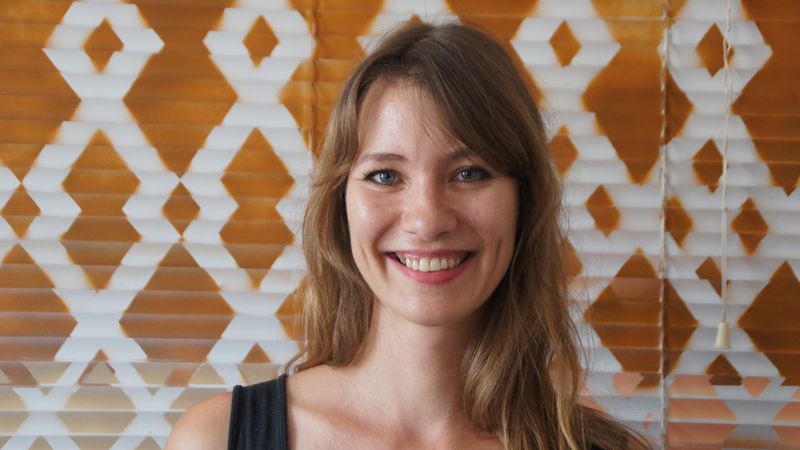 Julia Pommer in ihrem Atelier in der Geh8