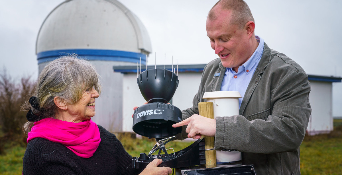 Niederschlagsmessstation Pierre Karrasch goennsdorf