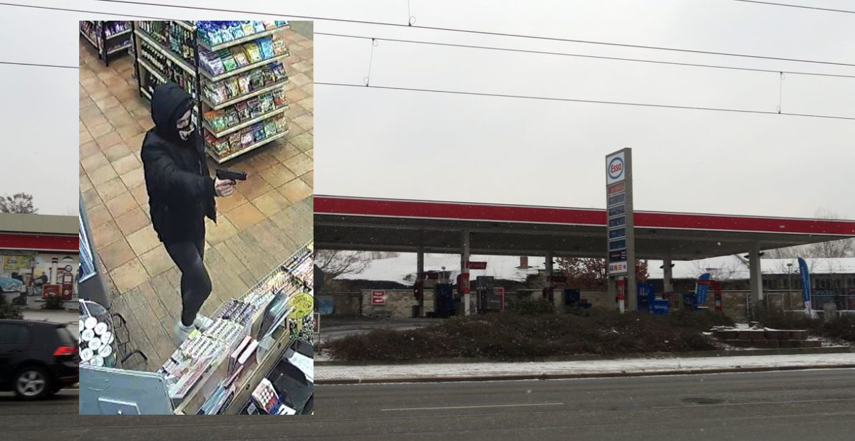 Polizei Tankstelle Fahndung