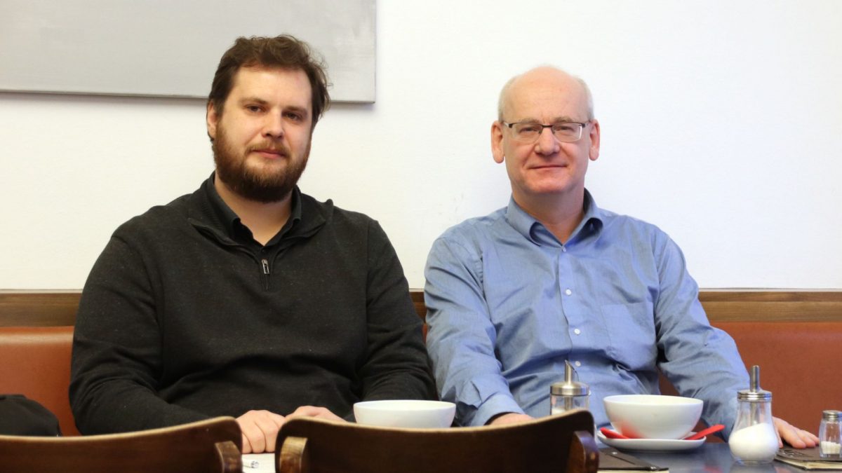 Wollen ein Bad für Neustadt und Pieschen: Vincent Drews und Johannes Lichdi