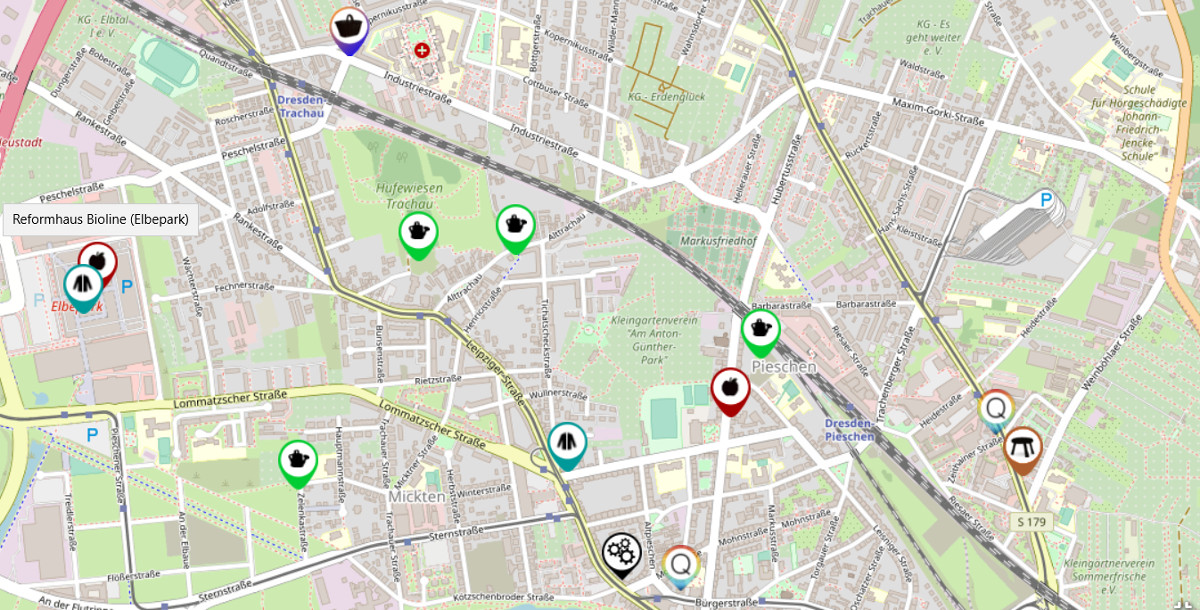 Nachhaltigkeits-Stadtplan