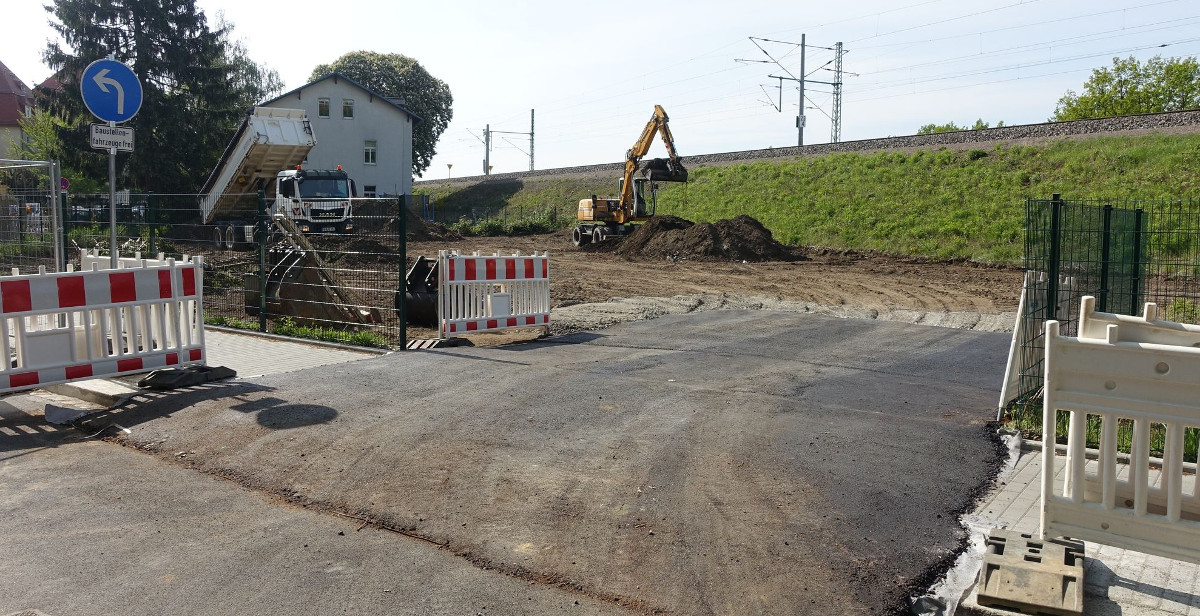 Drewag Parkplatz Riesaer Str