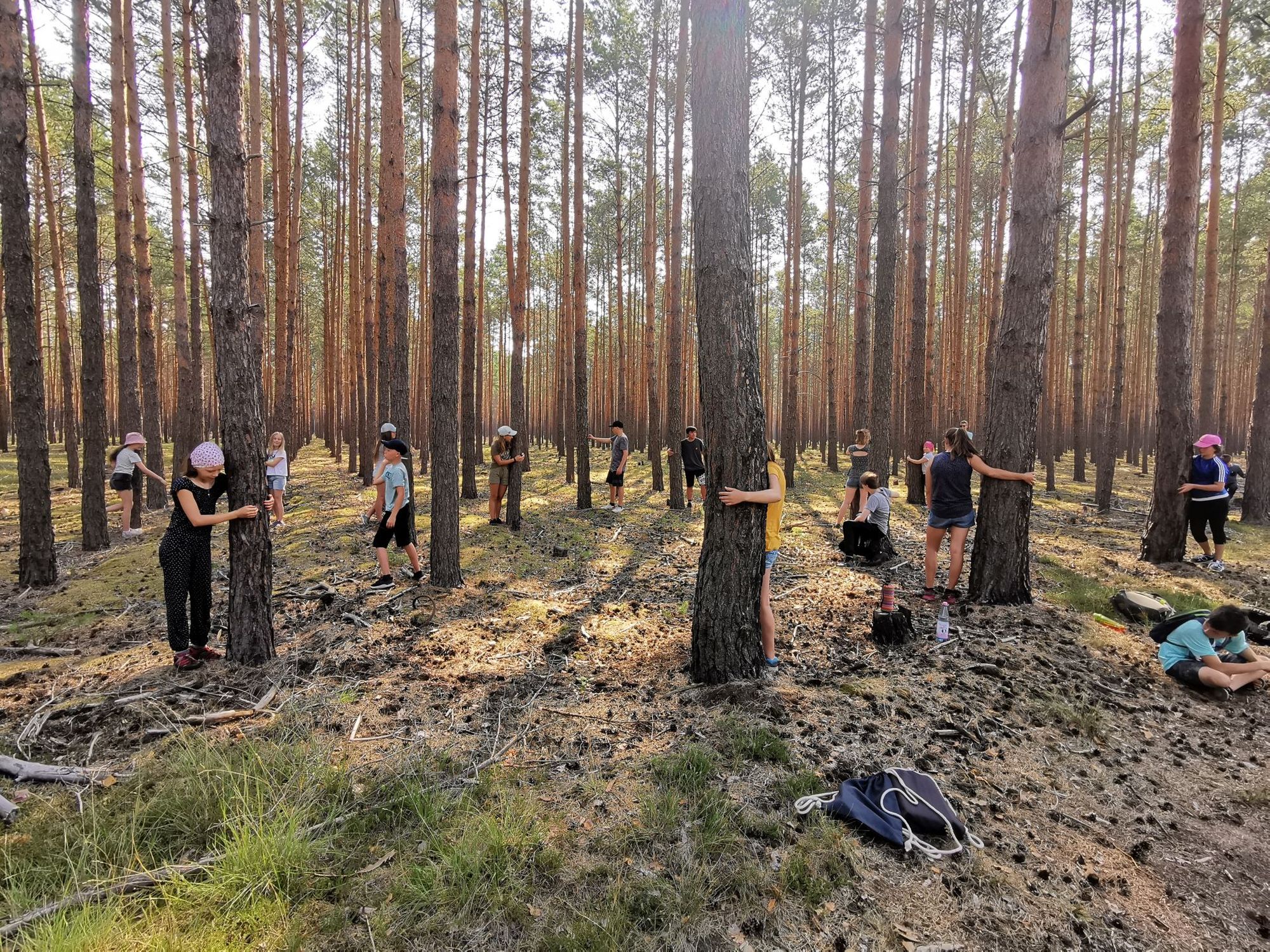 Auf Tuchfühlung mit der Natur. Foto: Roter Baum e.V. 