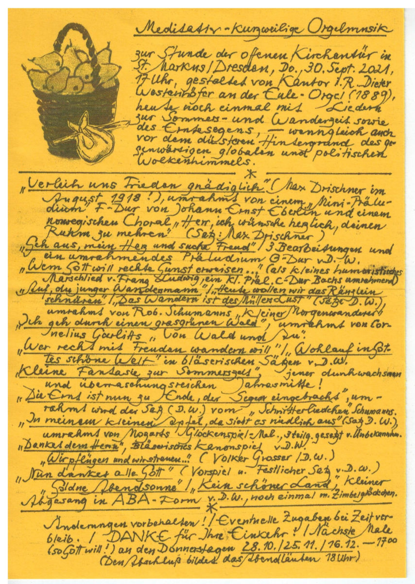 Orgelmusik mit Dieter Westenhöfer