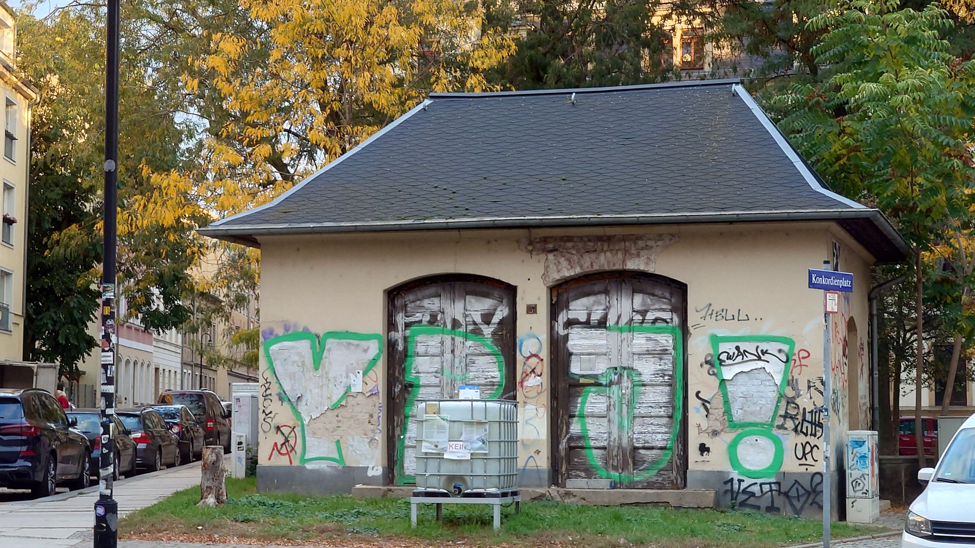Das Trafohäuschen am Konkordienplatz soll ein WC bekommen.