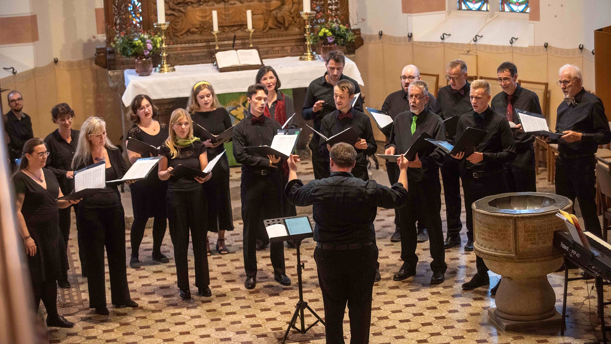Cum passione in der Kirche Briesnitz - Foto: Ensemble cum passione/Dietrich Flechtner