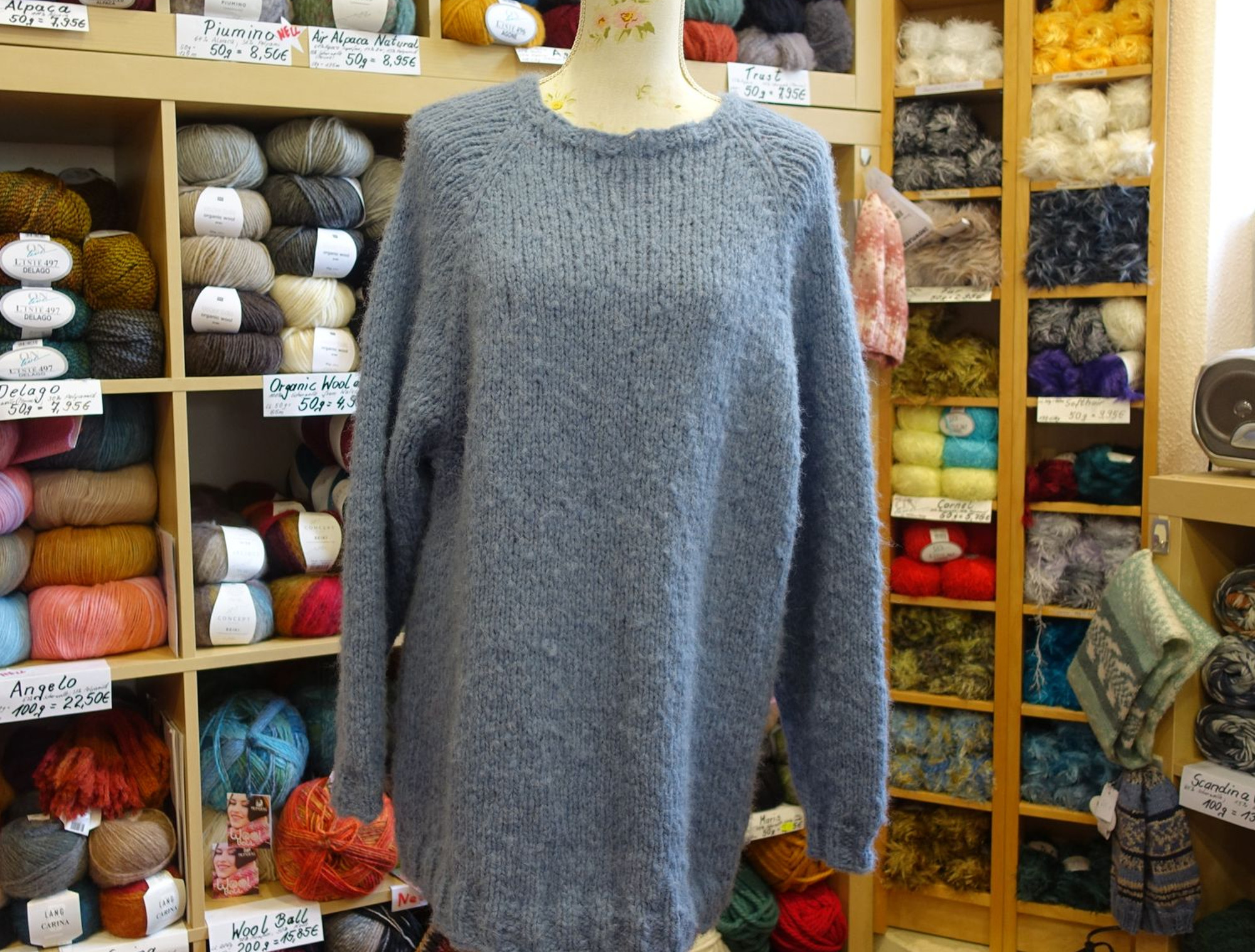 RVO Raglan von oben stricken in einem Stück