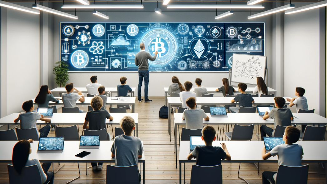 Kryptowährungen im Klassenzimmer: Dresdens Schritt in die digitale Bildung - Foto: KI