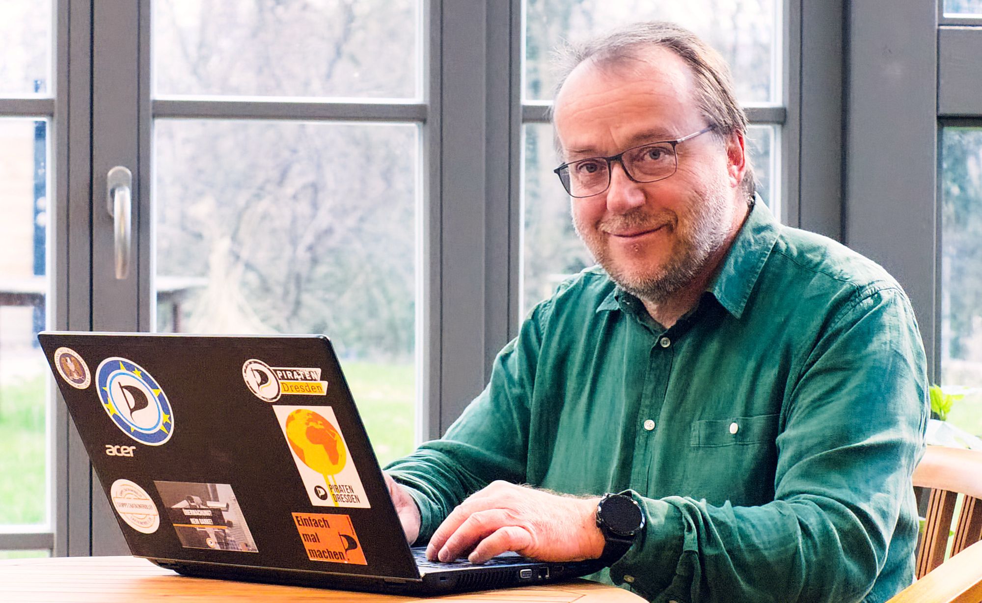 Pieschener Spitzenkandidat für den Stadtbezirksbeirat der Piraten: Jens Hänsch