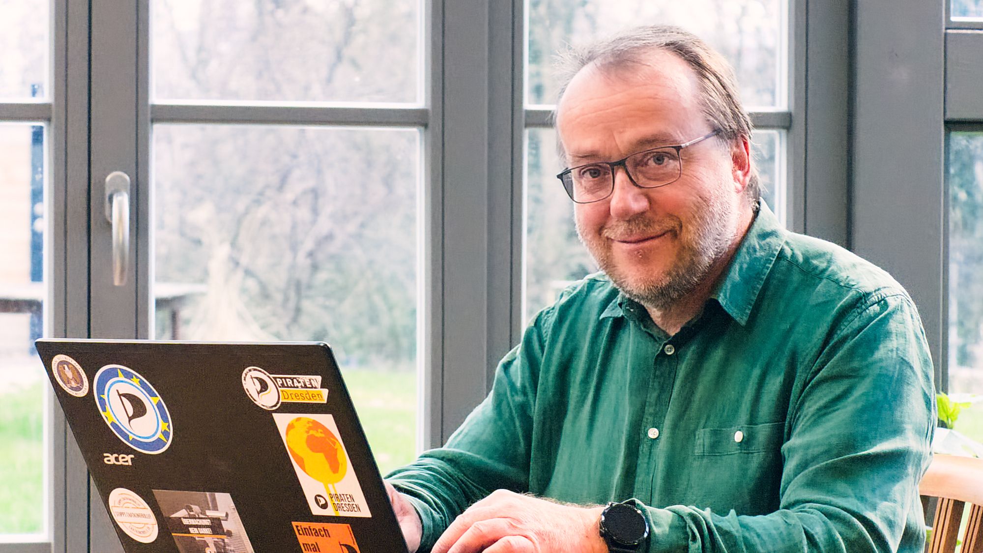 Verlangt Einsicht in die Unterlagen zum Sachsenbad - der neugewählte Stadtbezirksbeirat Jens Hänsch (Piraten) - Foto: Piraten