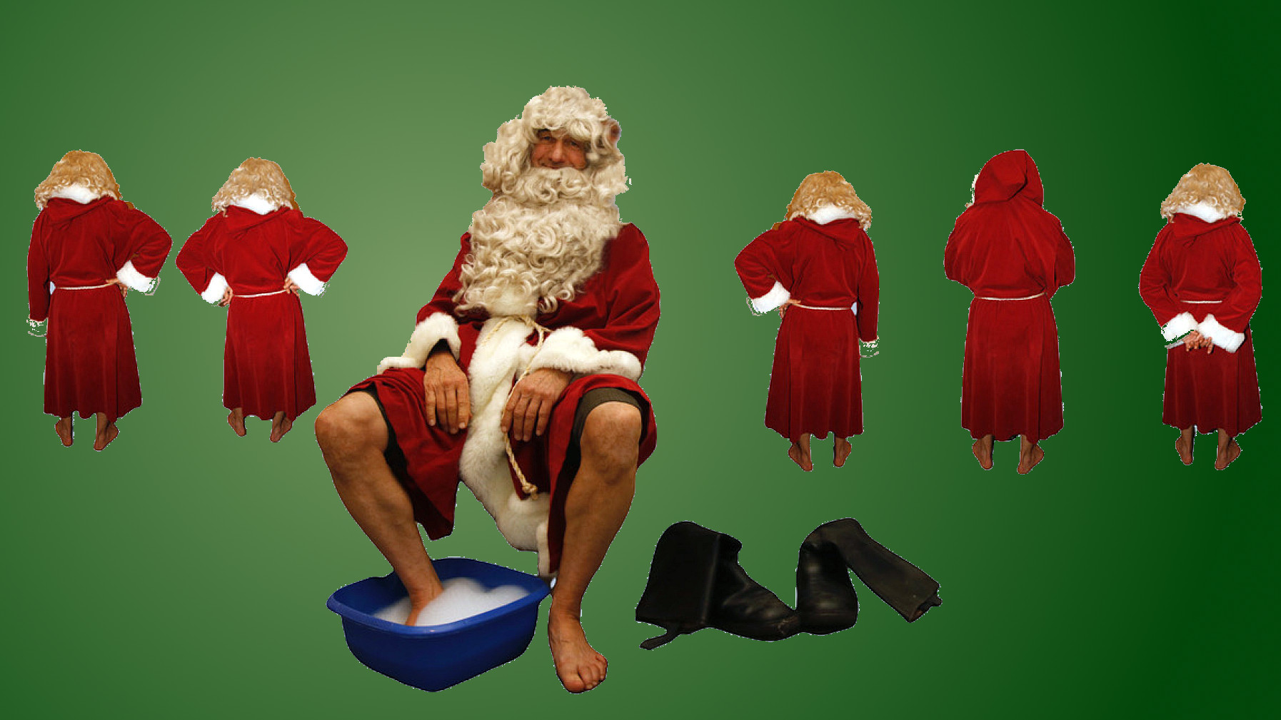 Einsame Weihnachtsmänner - Foto: Dieter Beckert