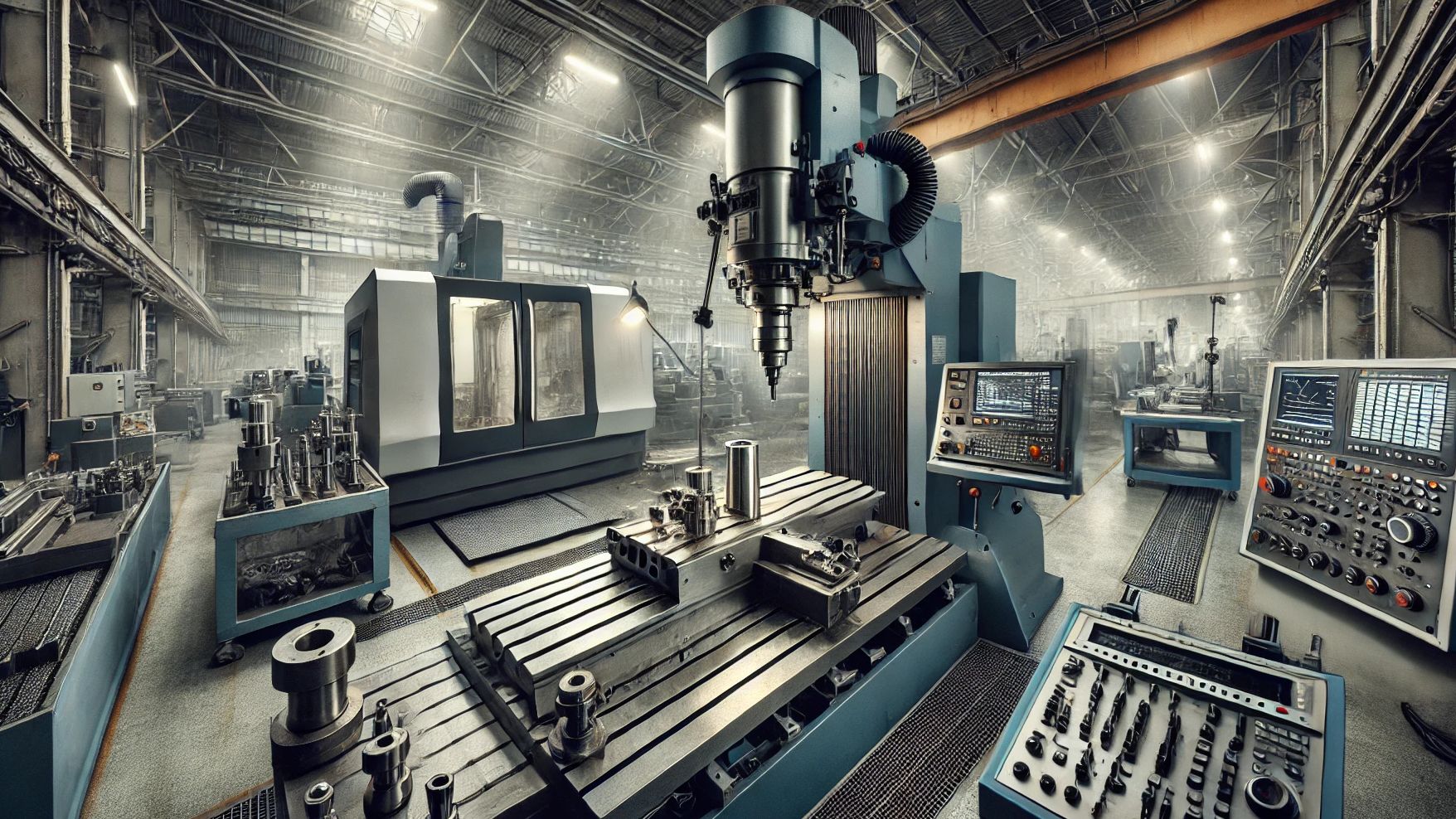 Gebrauchte Fräs- und Bohrmaschinen - Foto: KI