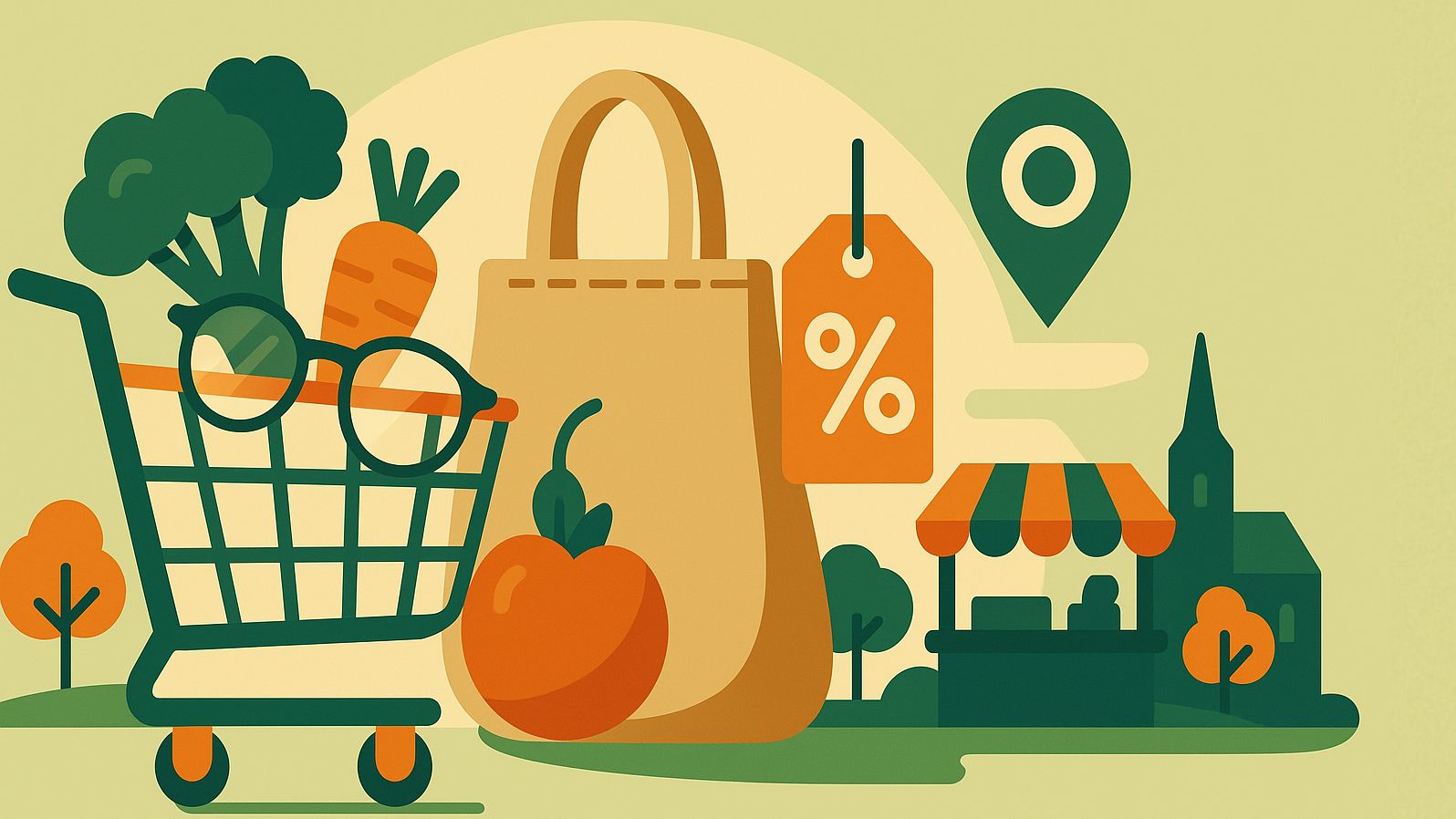 Beim Einkauf clever sparen - Grafik: KI