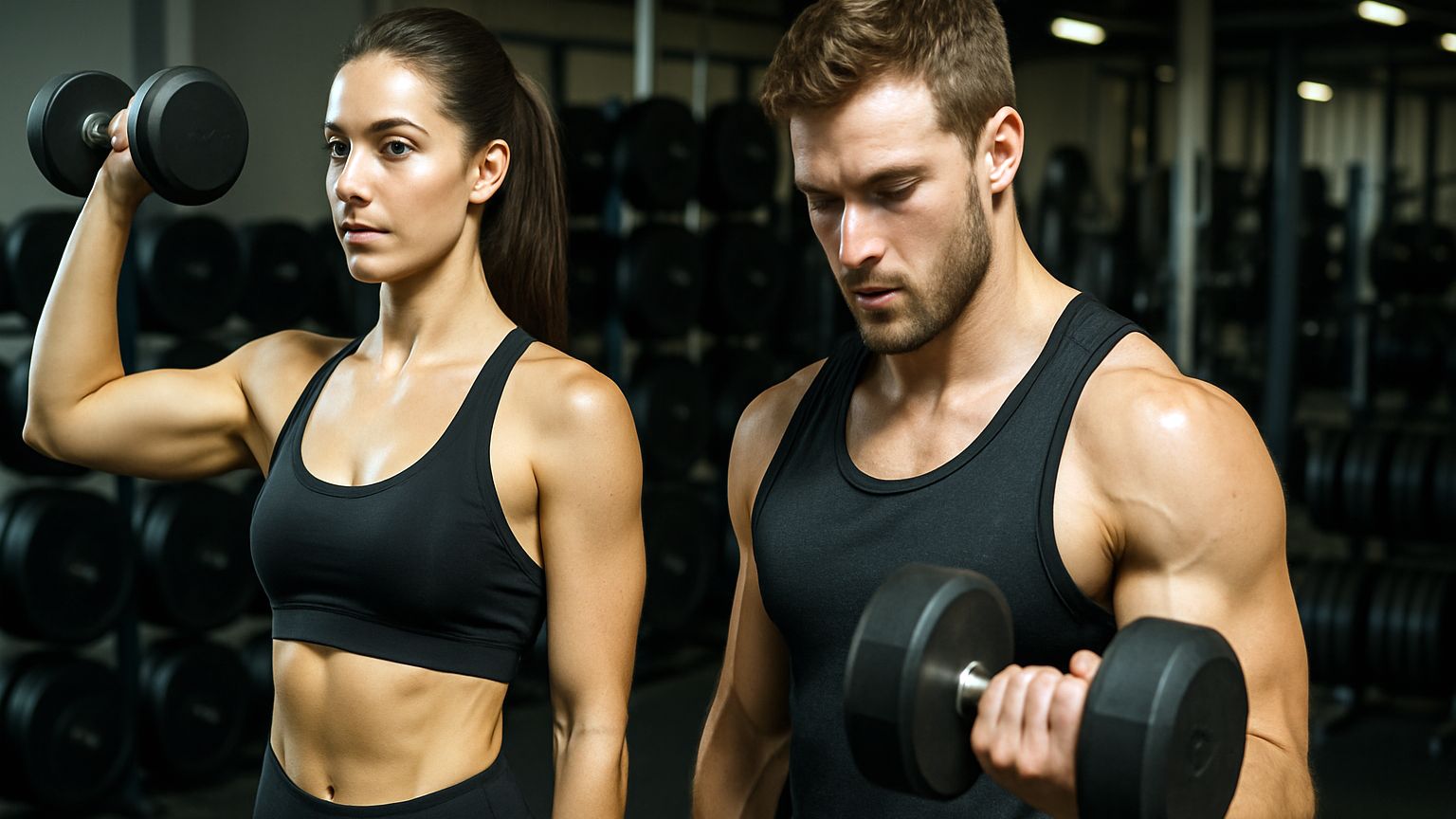 Training für den perfekten Muskelaufbau - Foto: KI