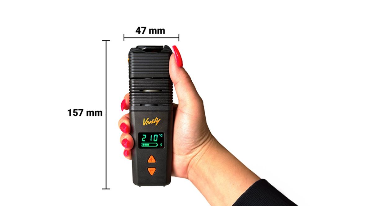 Nur sieben Zentimeter hoch und nicht mal fünf Zentimeter breit, der Venty ist sehr handlich. Foto: TVape.de