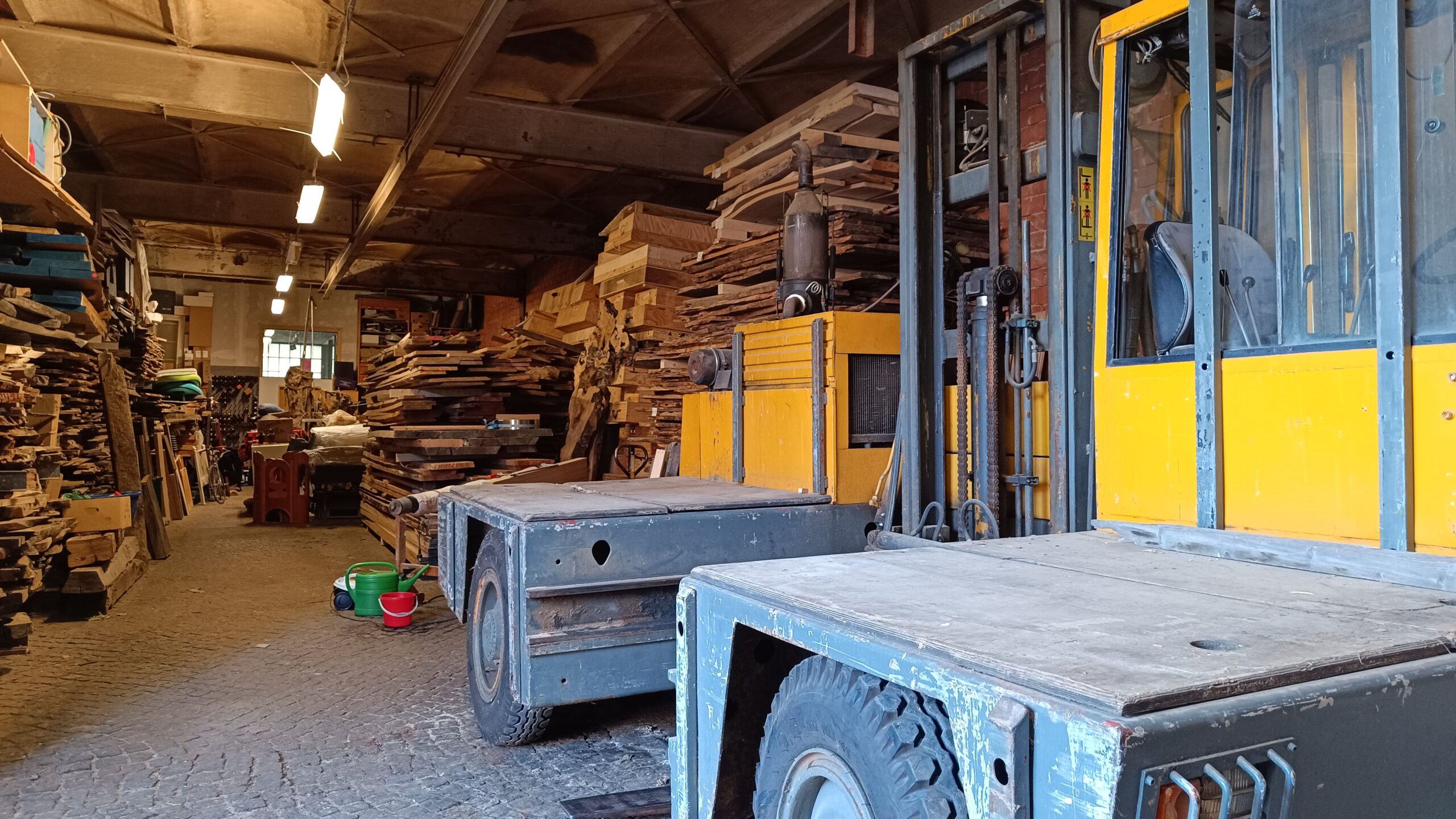 Beyers Holzlager, sein "ganz persönliches Grünes Gewölbe".