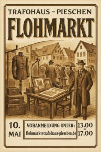 Der erste Flohmarkt am Konkordienplatz findet am 10. Mai statt. Quelle: Trafohaus Pieschen e.V.