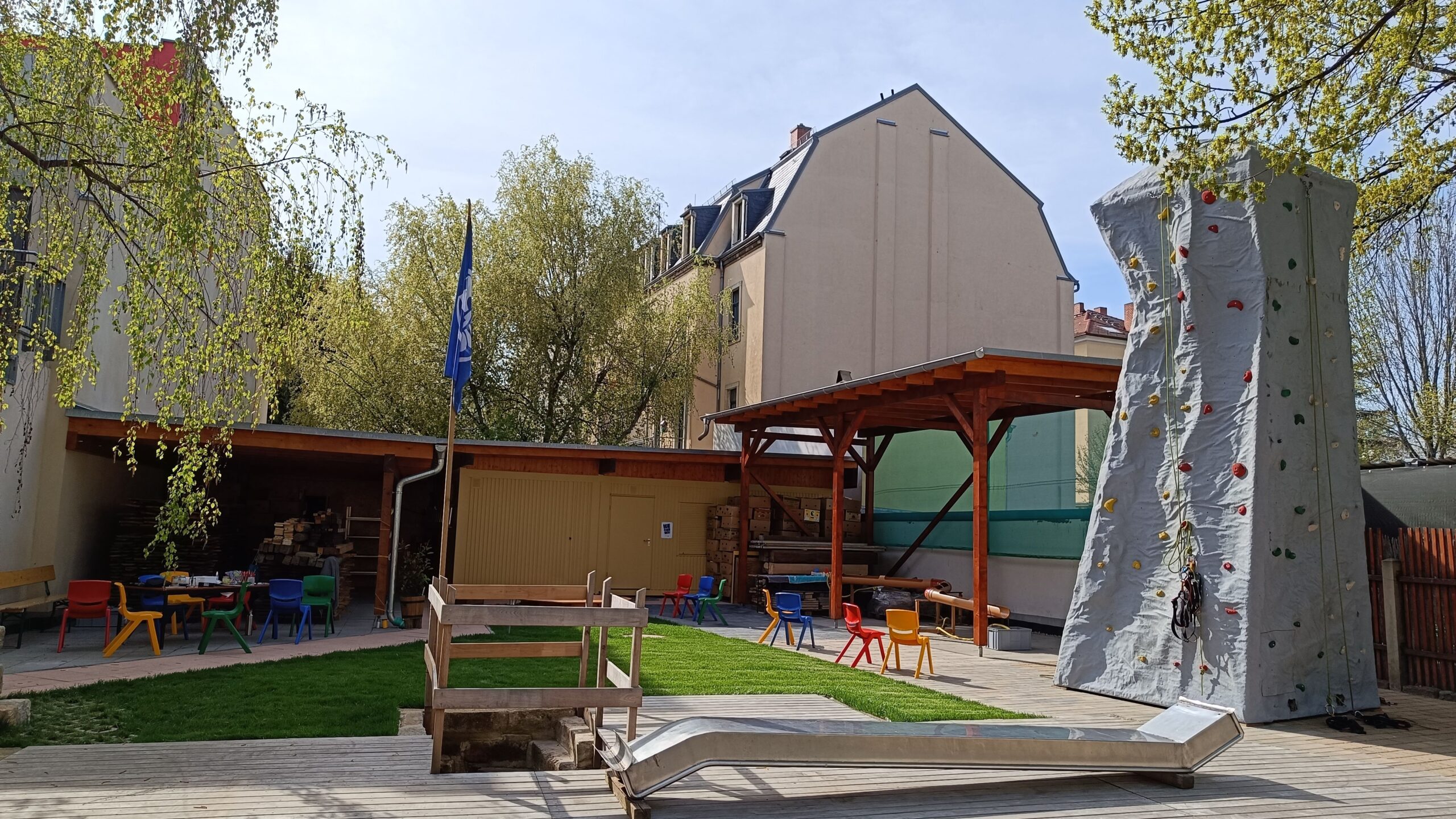 Noch vor zwei Jahren standen hier Garagen.