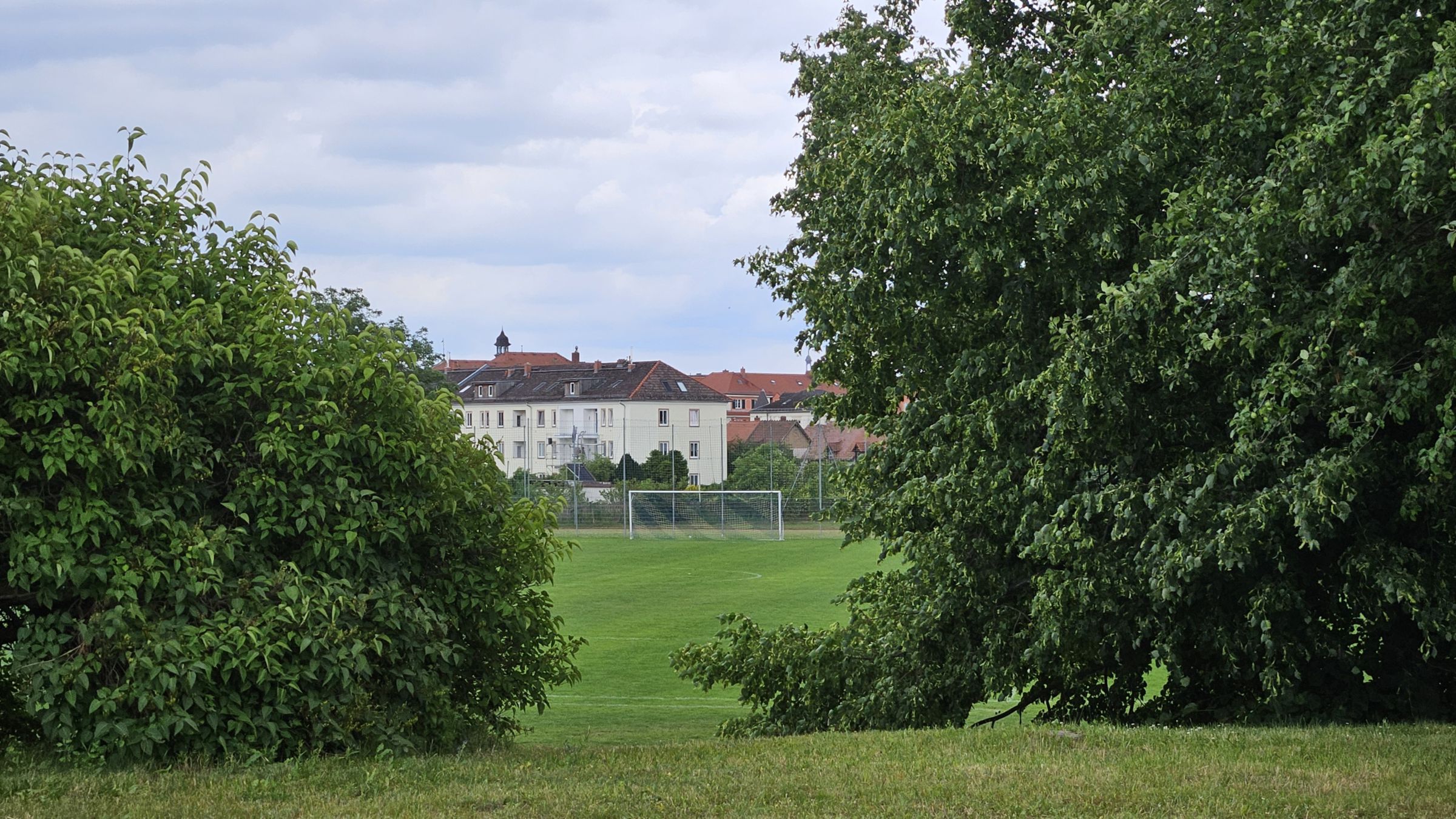 Der Sportplatz "Geibelgrund" liegt etwas verteckt im nördlichsten Zipfel von Kaditz. Foto: J. Frintert