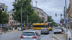 Leipziger Straße: Ab Montag Umleitungen für Auto und Straßenbahn In Altpieschen wurde eine Weiche getauscht. Foto: Archiv/J. Frintert