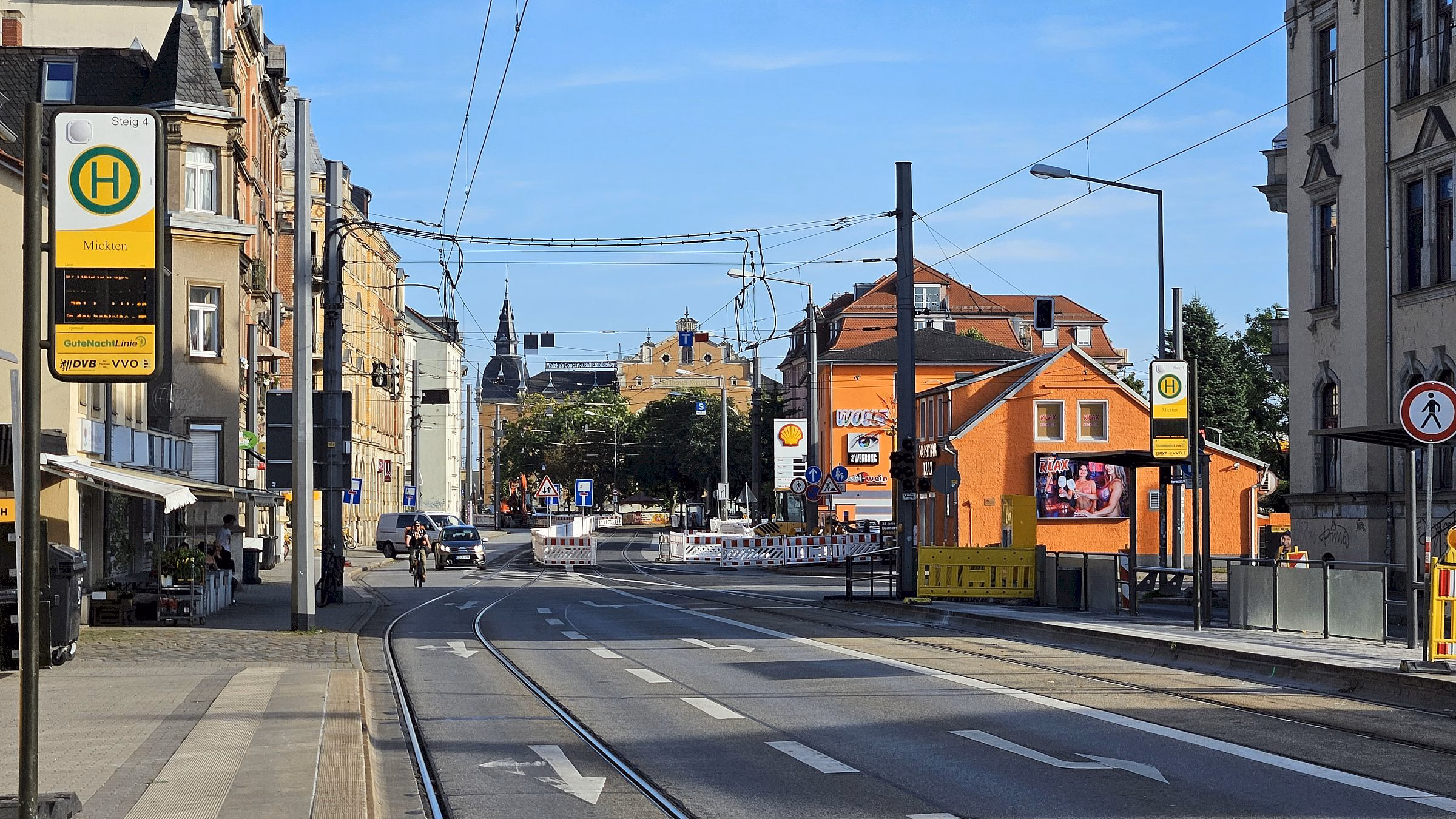 Ab Montag, 3.30 Uhr fahren die 4, die 9 und die 13 wieder durch Mickten. Foto: J. Frintert