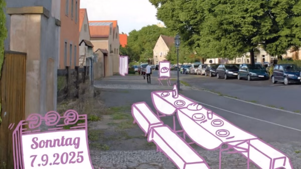 Der "Hufewiesen Trachau e.V." lädt zum Kaffeeklatsch und informiert über geplante Bildungsarbeit. Quelle: "Hufewiesen Trachau e.V."