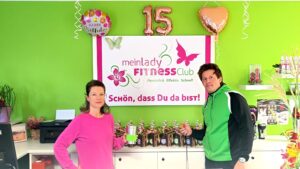 Den "Mein Lady Fitnessclub" am Trachenberger Platz führen Janet Rieger (l.) und Mario Latuszek (r.) mit viel Herz, Freude am Austausch und mütterfreundlichem Angebot.