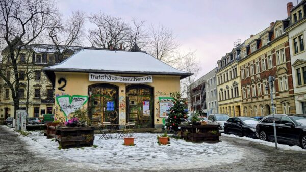 Trafohaus am Konkordienplatz. Foto: J. Frintert