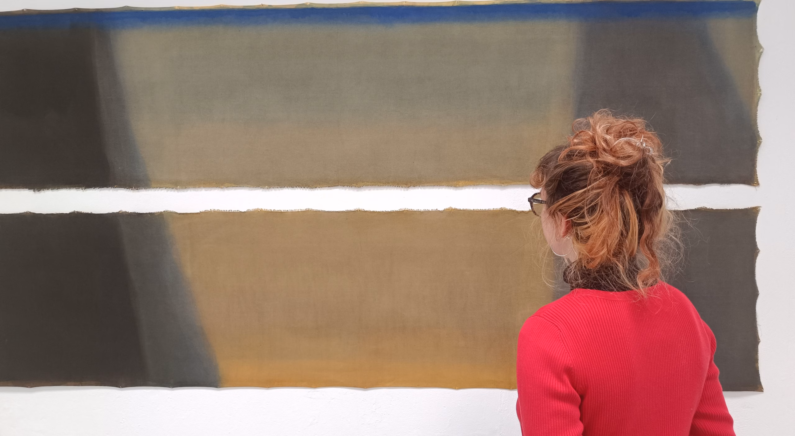 Katharina Wilhelm arbeitet großformatig, zumeist mit Bezug zur Natur. Foto: S. Reichel