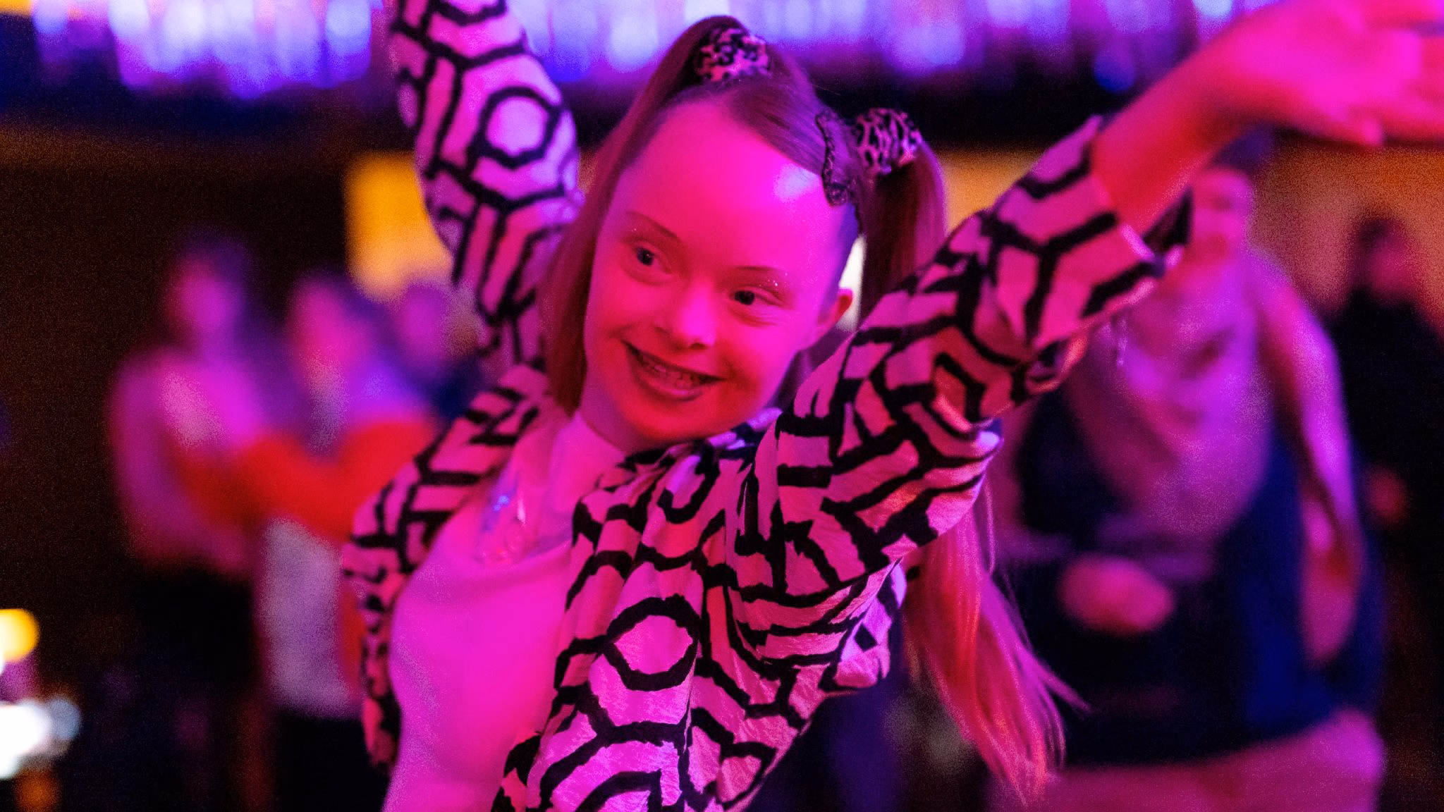 Luise tanzt - das Bild entstand bei der ersten inklusiven Disco am 29. Januar. Foto: Heike Neubauer-Antoci