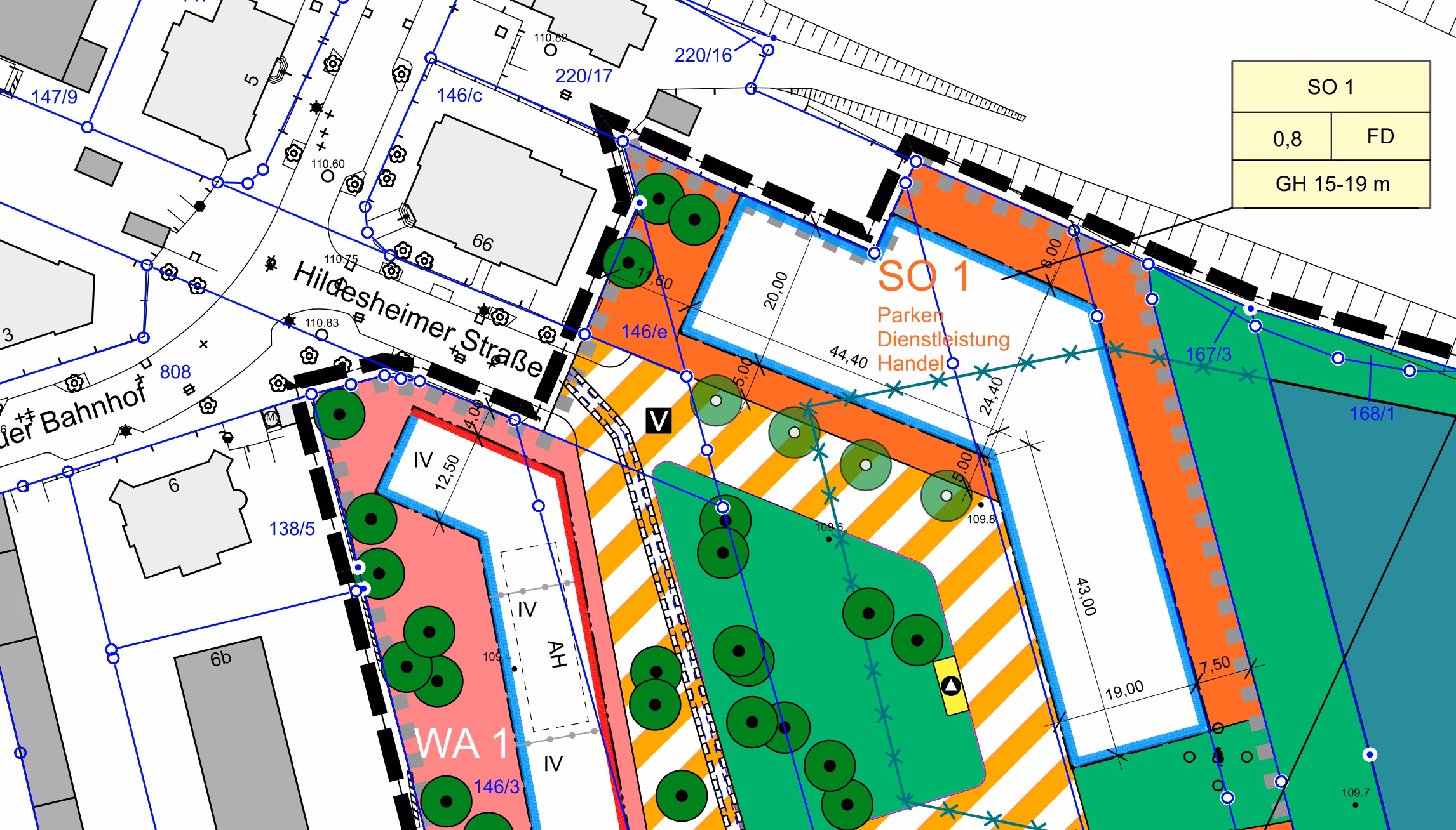 Am nördlichen Ende soll ein Parkhaus entstehen. Grafik: dresden.de